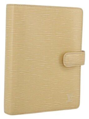 LOUIS VUITTON Epi Agenda MM Day Planner Cover Vanilla R2004A LV Auth 163109